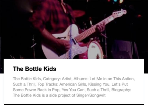 The Bottle Kids spotify